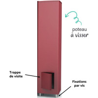 POTEAUX ALUMINIUM A VISSER...