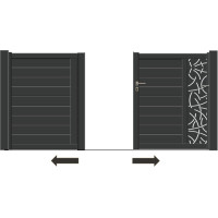 PORTAIL ALUMINIUM DOUBLE...